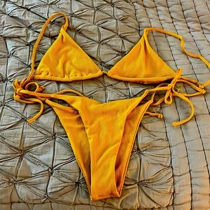 Bnwot Zaful mustard yellow bikini 👙